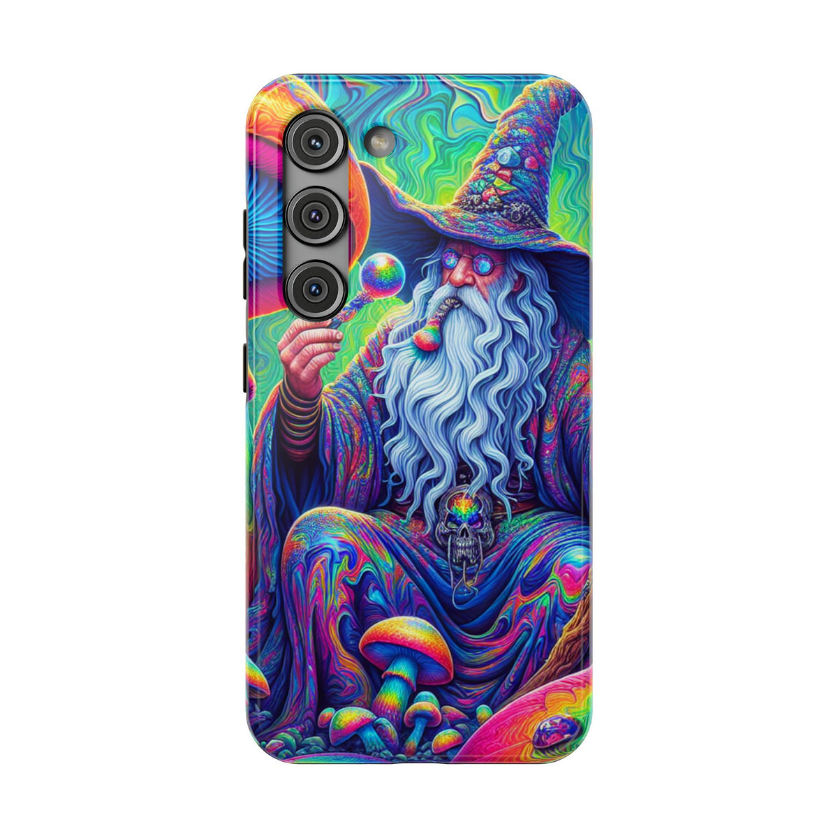 Psychedelic Wizard Phone Case — Impact‑Resistant Protective Cover