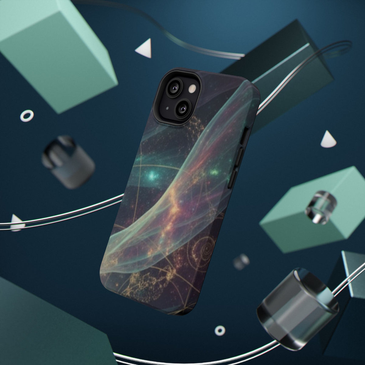 Galaxy Nebula Impact Phone Case — Protective Cosmic Art iPhone Cover
