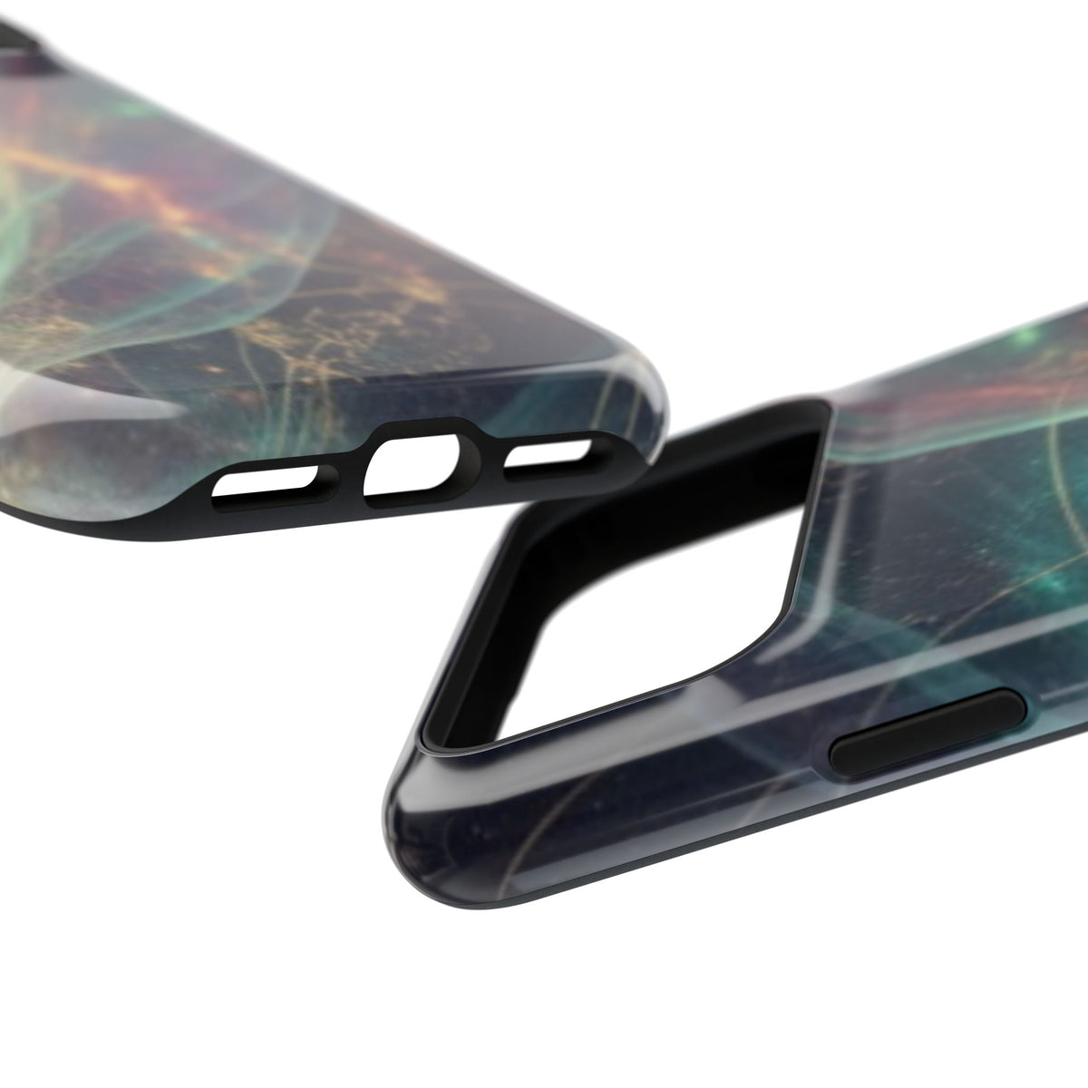 Galaxy Nebula Impact Phone Case — Protective Cosmic Art iPhone Cover