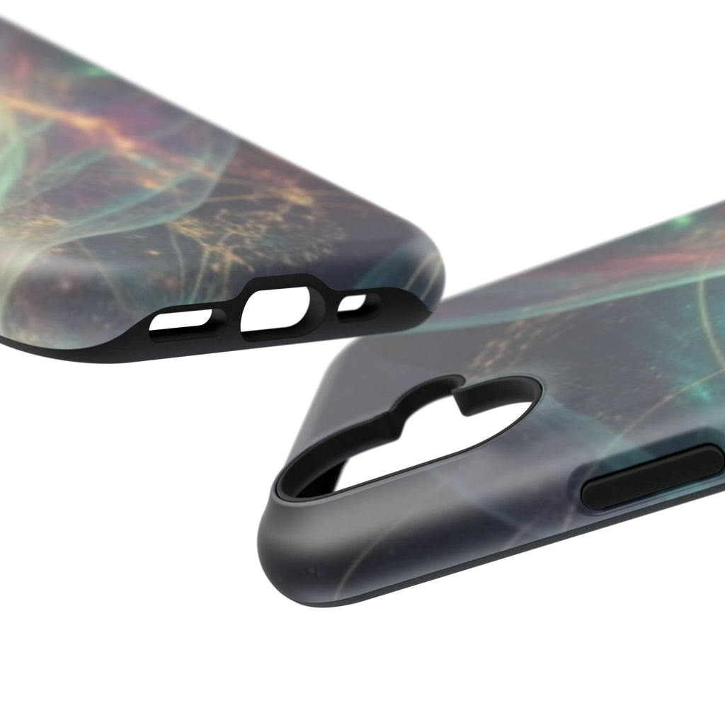 Galaxy Nebula Impact Phone Case — Protective Cosmic Art iPhone Cover