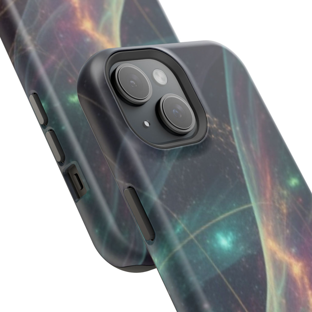 Galaxy Nebula Impact Phone Case — Protective Cosmic Art iPhone Cover