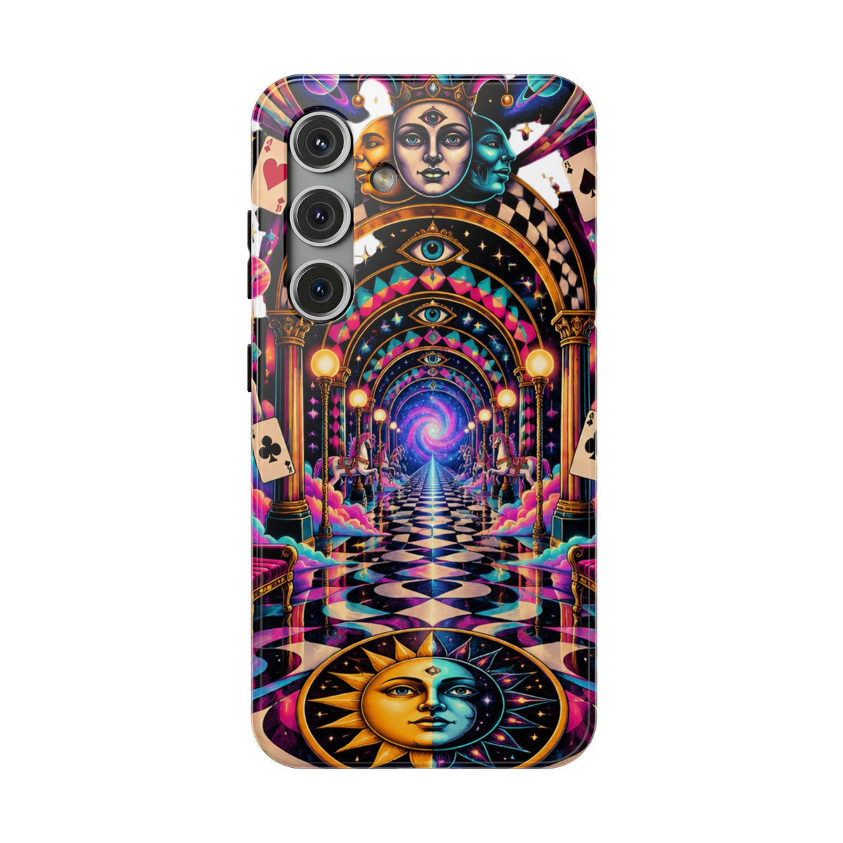 Psychedelic DMT Waiting Room Phone Case — Impact‑Resistant Protective Cover