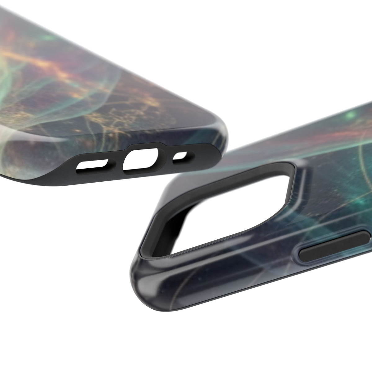 Galaxy Nebula Impact Phone Case — Protective Cosmic Art iPhone Cover