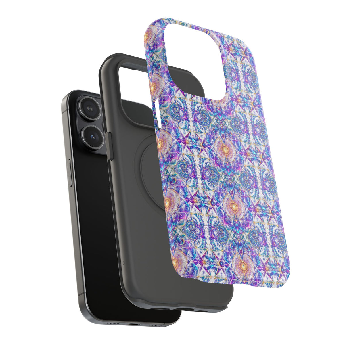 Geometric Pattern Phone Case — Protective Cosmic Art iPhone Cover