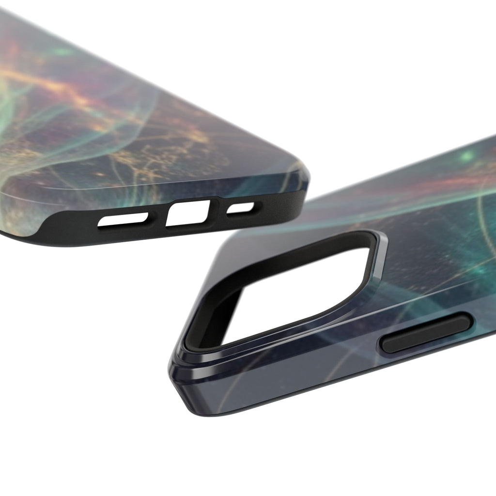 Galaxy Nebula Impact Phone Case — Protective Cosmic Art iPhone Cover
