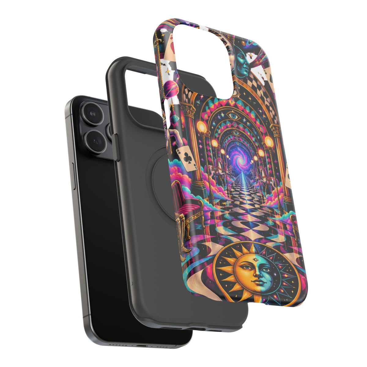 Psychedelic DMT Waiting Room Phone Case — Impact‑Resistant Protective Cover