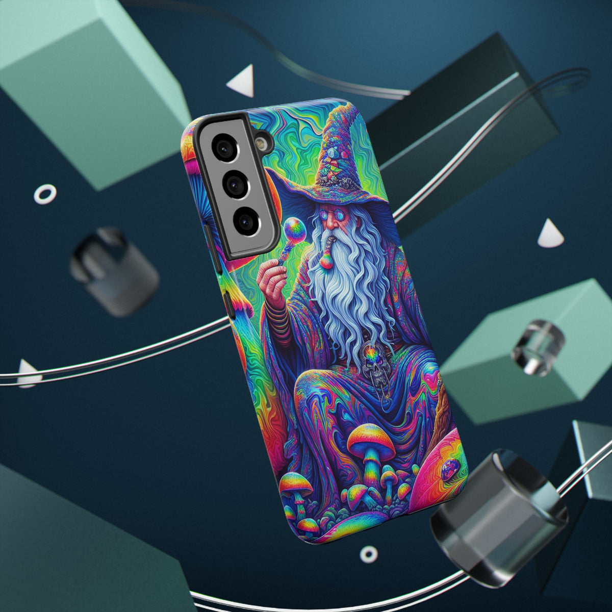 Psychedelic Wizard Phone Case — Impact‑Resistant Protective Cover