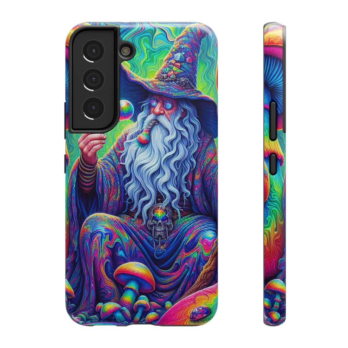 Psychedelic Wizard Phone Case — Impact‑Resistant Protective Cover