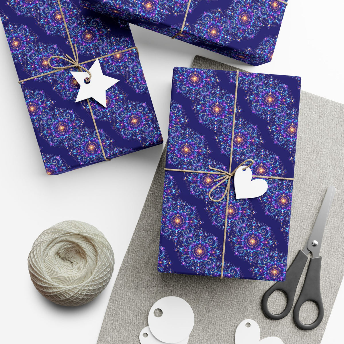 Geometric Patterned Gift Wrap Papers