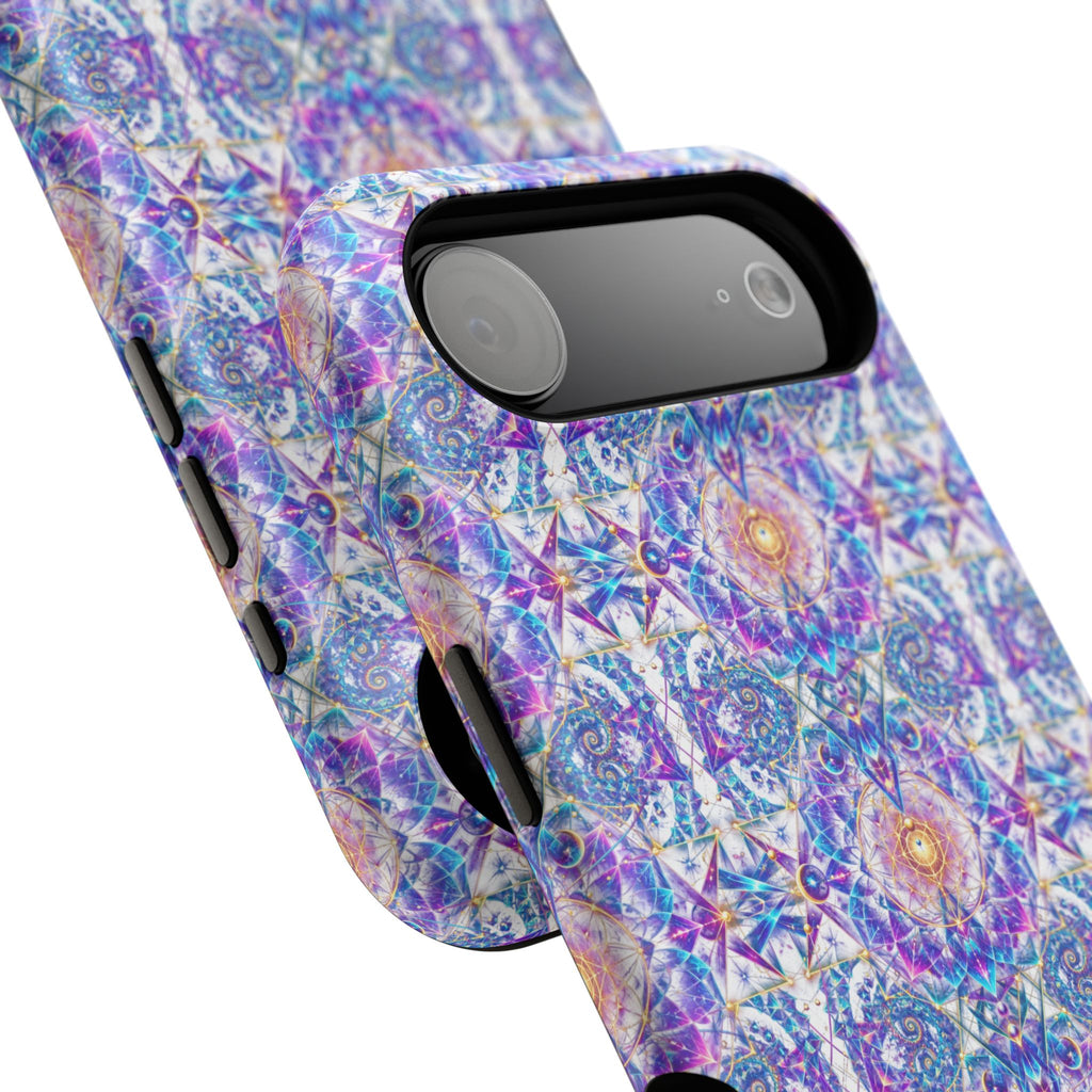 Geometric Pattern Phone Case — Protective Cosmic Art iPhone Cover