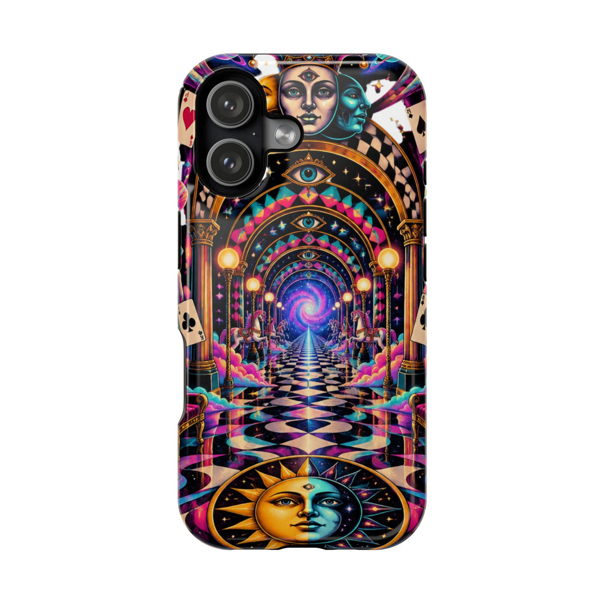Psychedelic DMT Waiting Room Phone Case — Impact‑Resistant Protective Cover