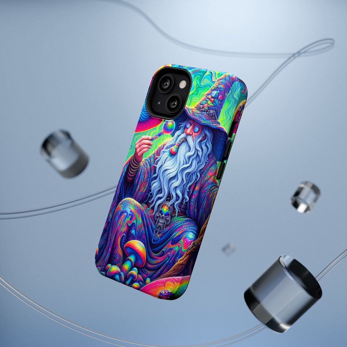 Psychedelic Wizard Phone Case — Impact‑Resistant Protective Cover