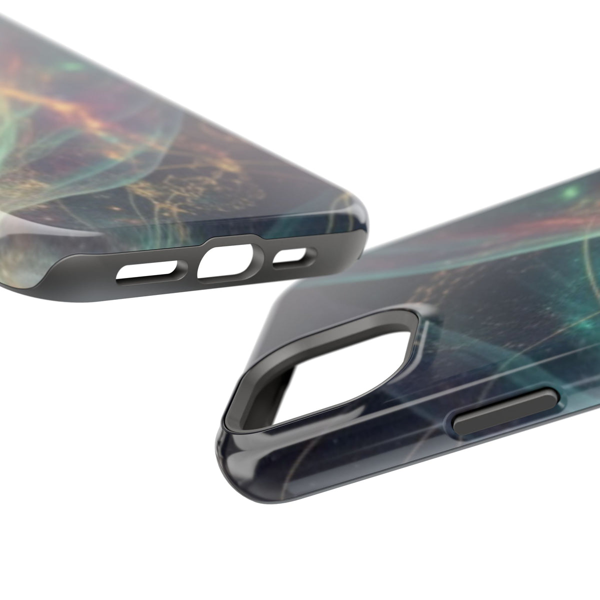 Galaxy Nebula Impact Phone Case — Protective Cosmic Art iPhone Cover