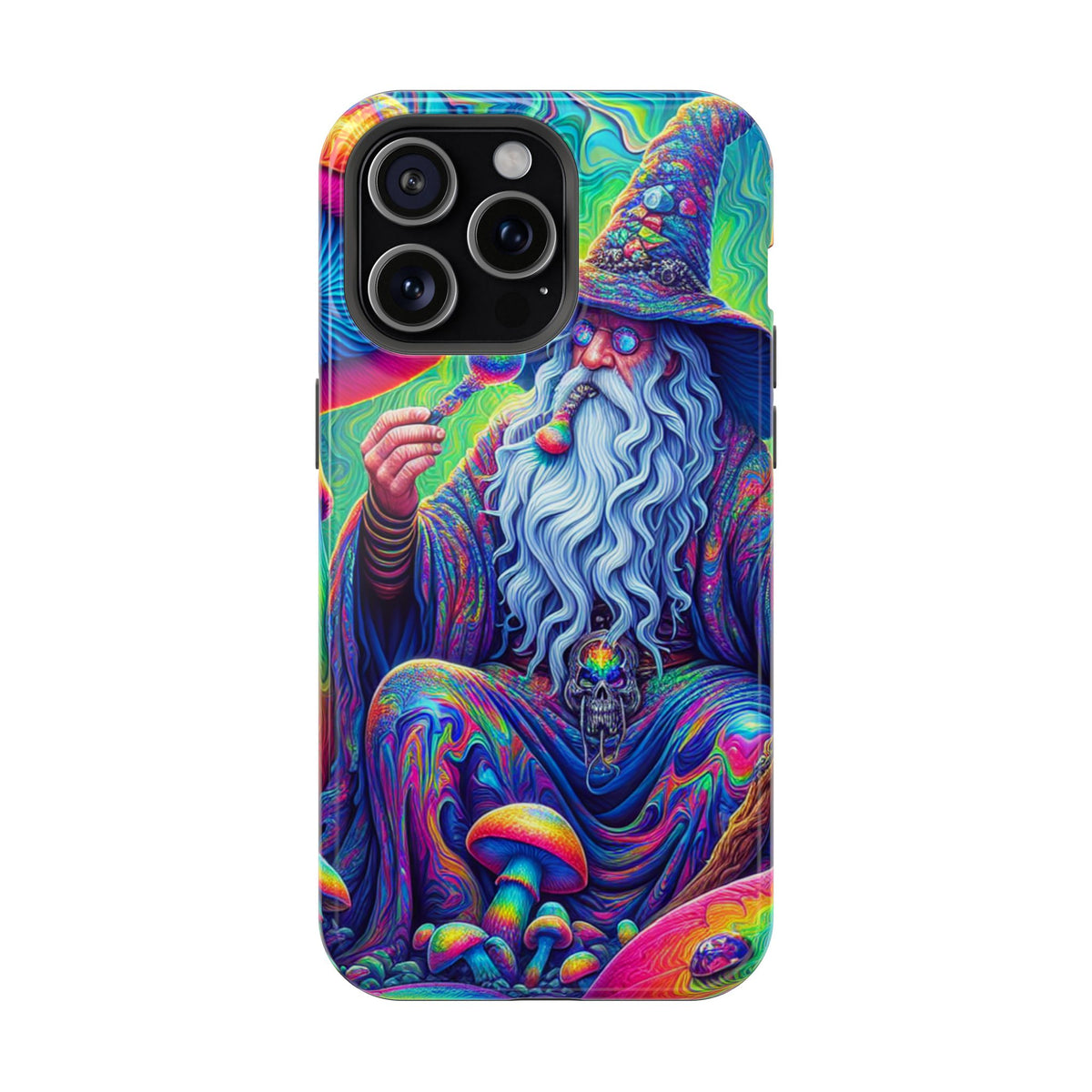 Psychedelic Wizard Phone Case — Impact‑Resistant Protective Cover