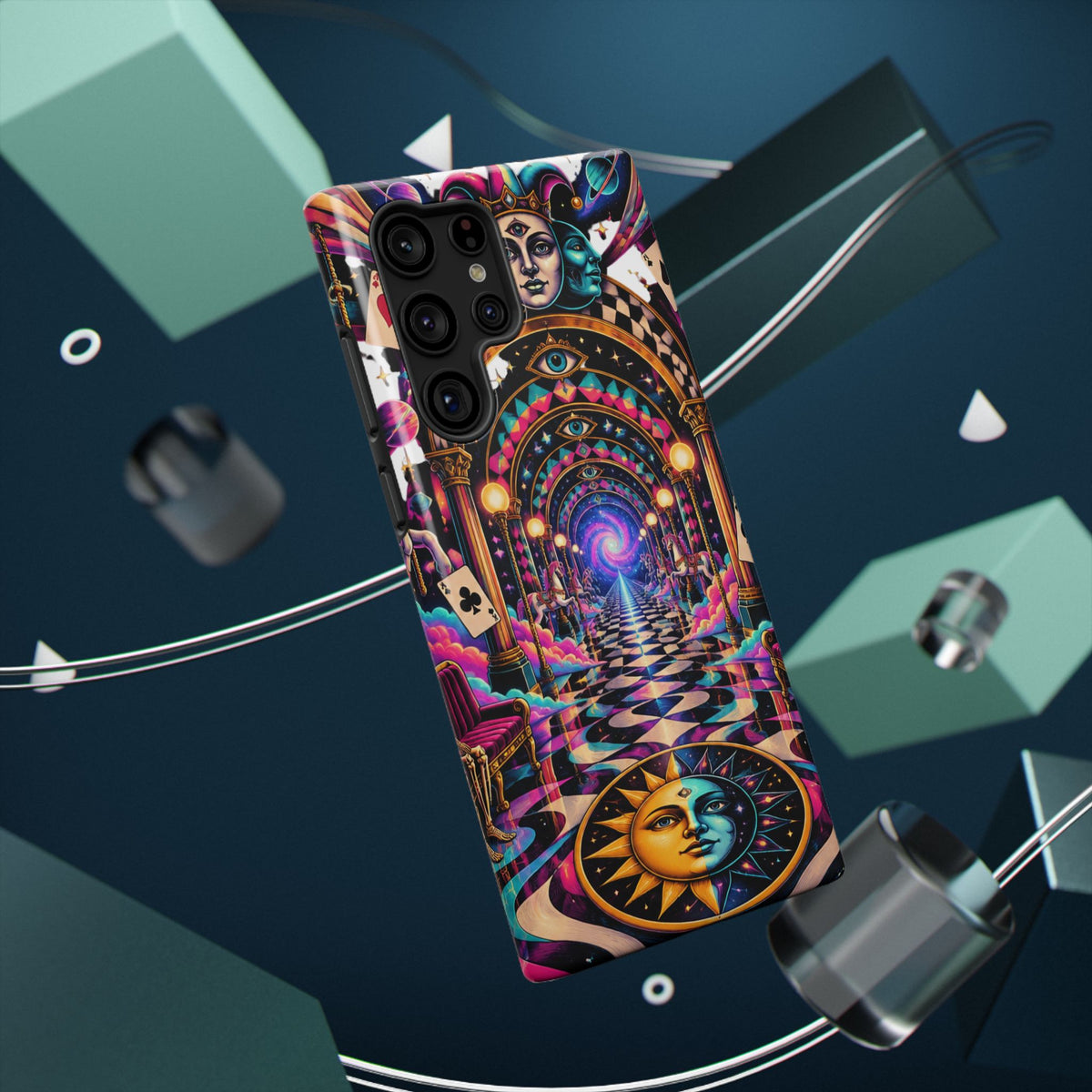 Psychedelic DMT Waiting Room Phone Case — Impact‑Resistant Protective Cover