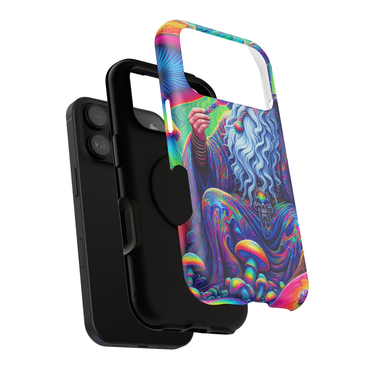 Psychedelic Wizard Phone Case — Impact‑Resistant Protective Cover