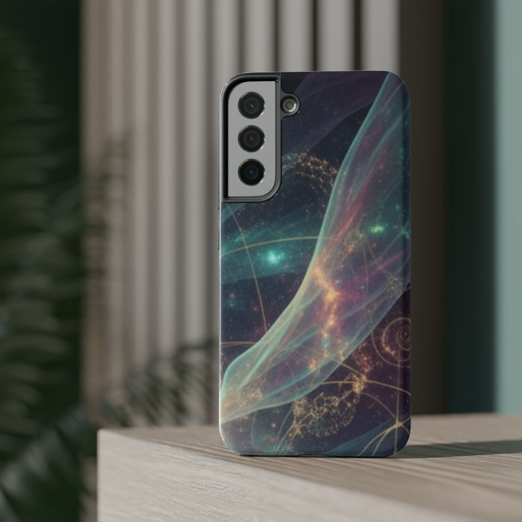 Galaxy Nebula Impact Phone Case — Protective Cosmic Art iPhone Cover
