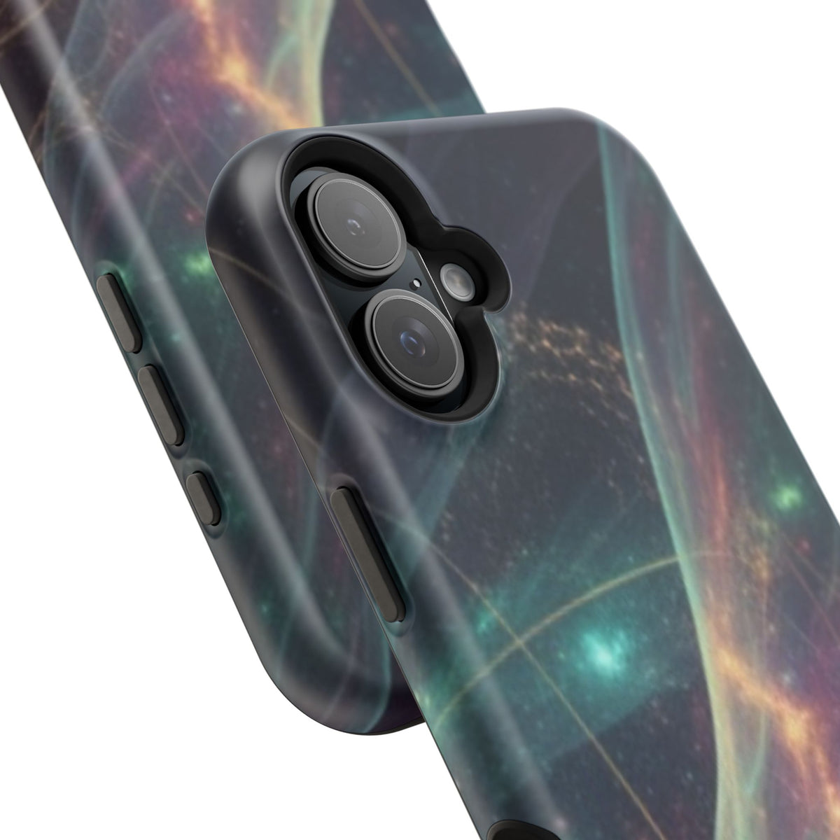 Galaxy Nebula Impact Phone Case — Protective Cosmic Art iPhone Cover