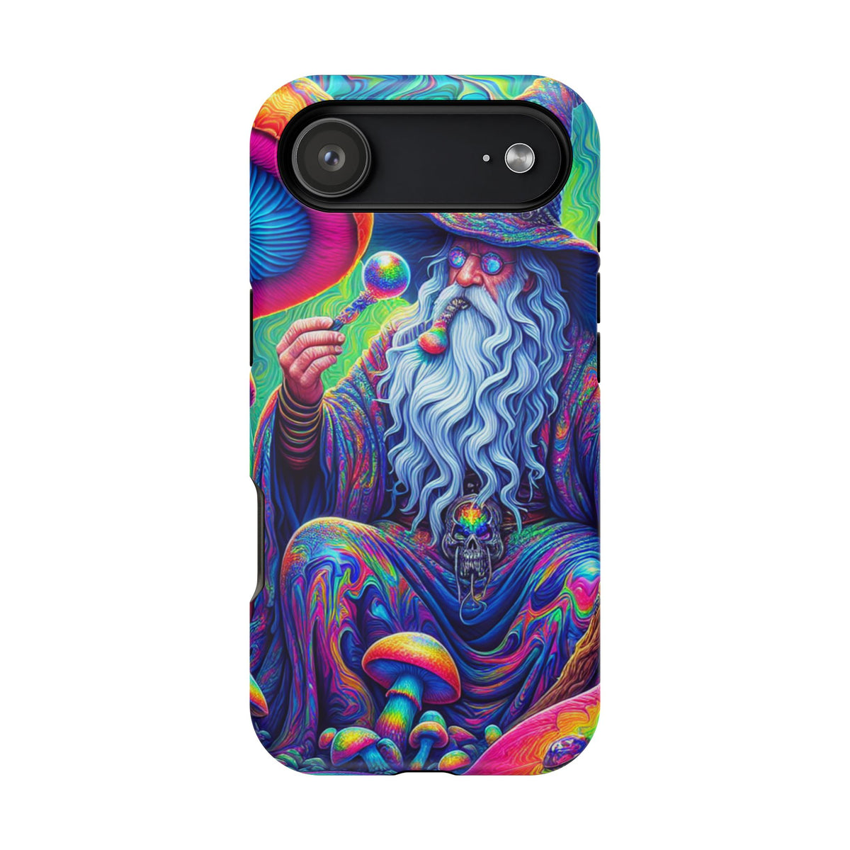Psychedelic Wizard Phone Case — Impact‑Resistant Protective Cover