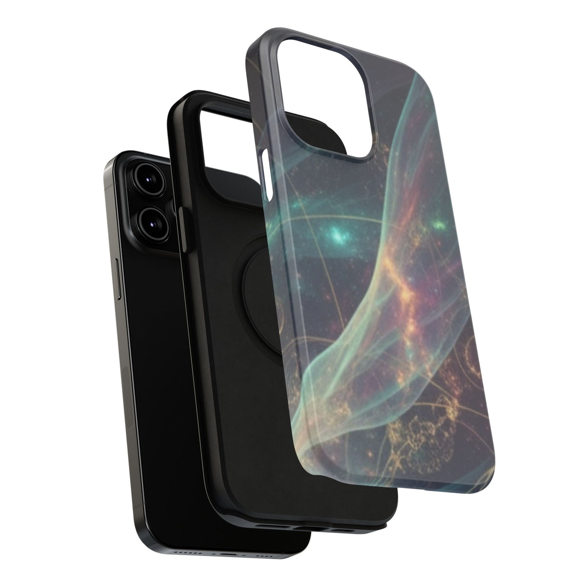 Galaxy Nebula Impact Phone Case — Protective Cosmic Art iPhone Cover