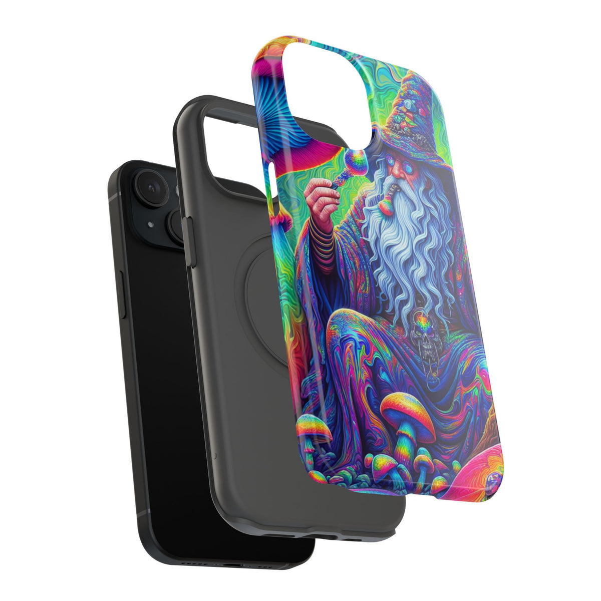 Psychedelic Wizard Phone Case — Impact‑Resistant Protective Cover