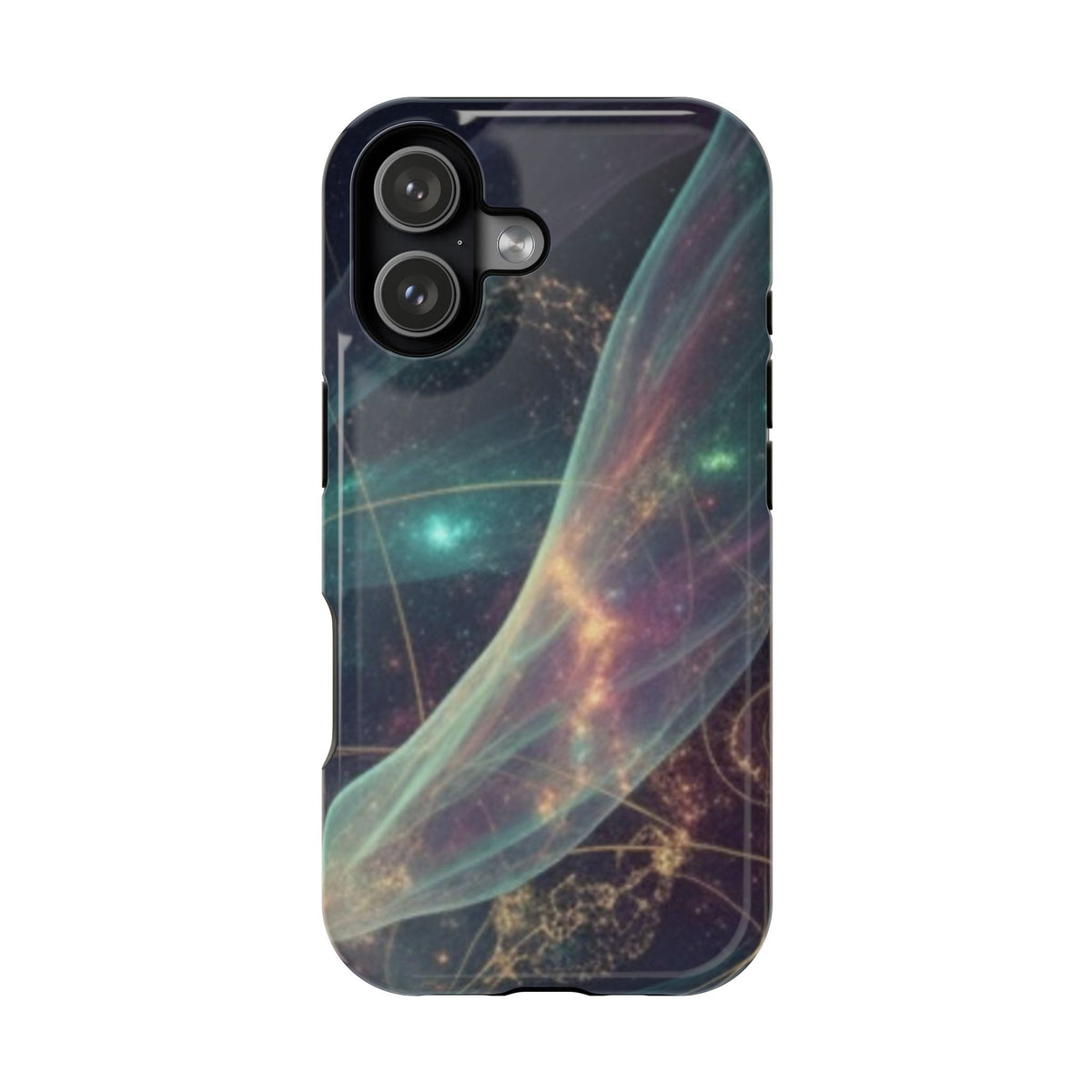 Galaxy Nebula Impact Phone Case — Protective Cosmic Art iPhone Cover