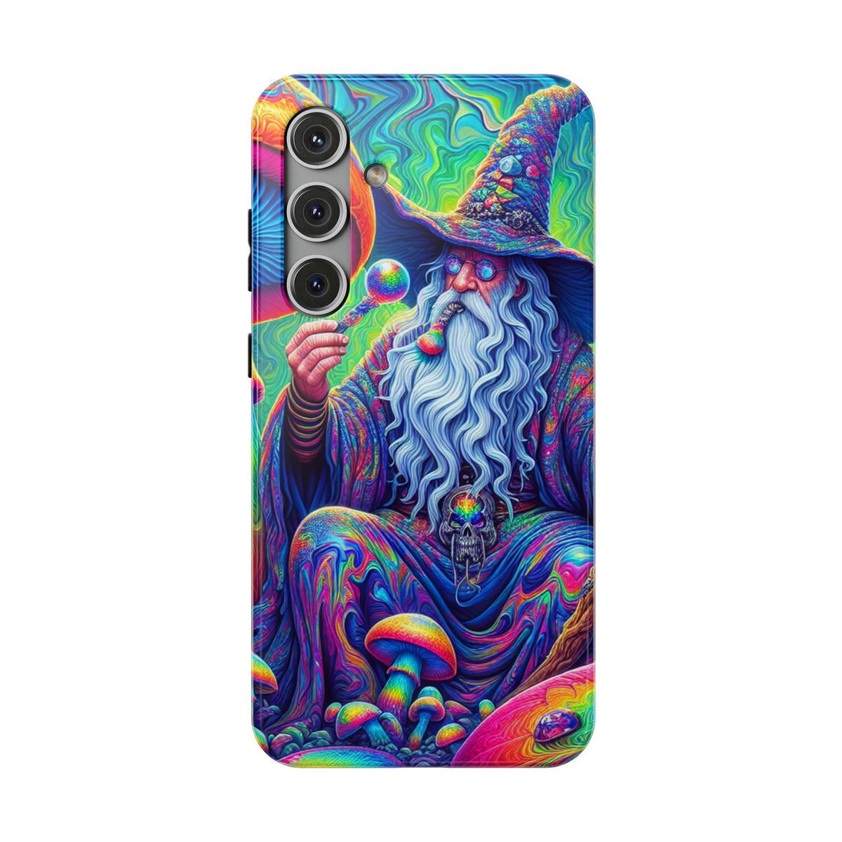 Psychedelic Wizard Phone Case — Impact‑Resistant Protective Cover