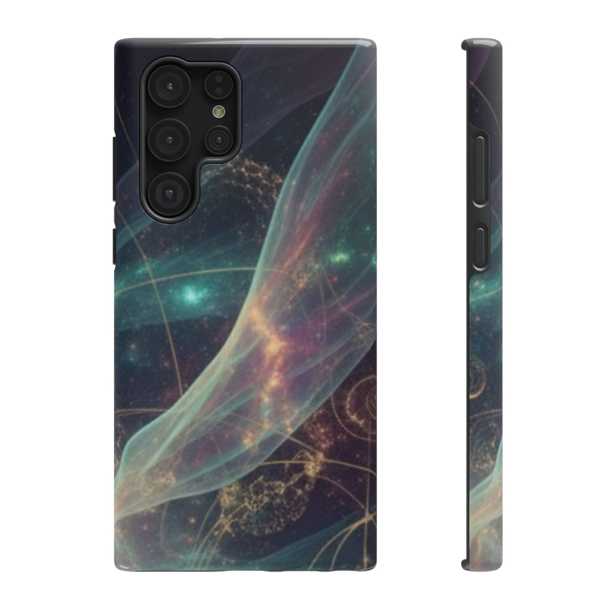 Galaxy Nebula Impact Phone Case — Protective Cosmic Art iPhone Cover