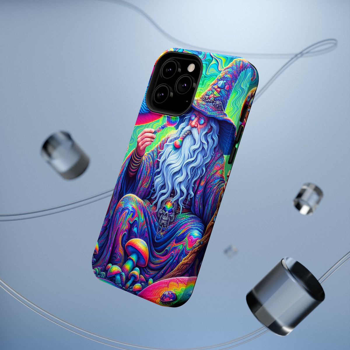 Psychedelic Wizard Phone Case — Impact‑Resistant Protective Cover