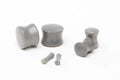 Creamy Gray Bakerite Plugs – Double Flared Gauges