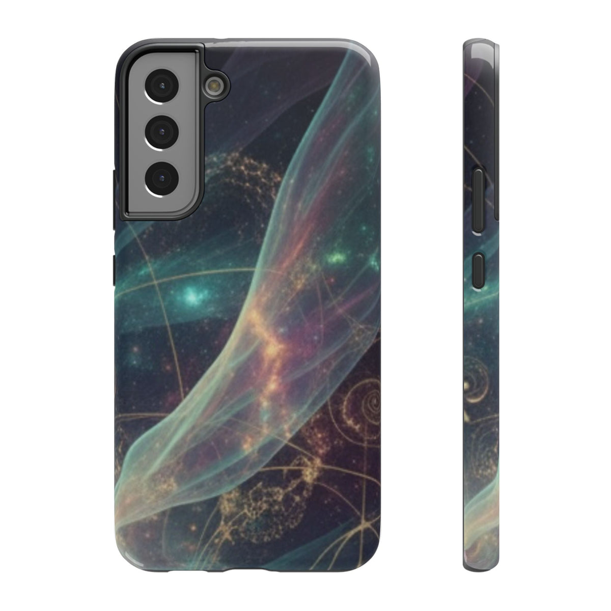 Galaxy Nebula Impact Phone Case — Protective Cosmic Art iPhone Cover