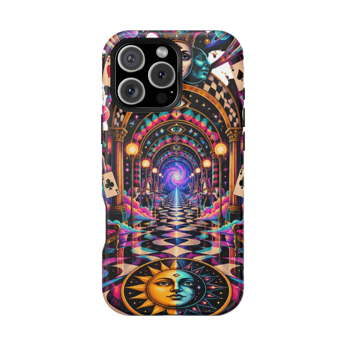 Psychedelic DMT Waiting Room Phone Case — Impact‑Resistant Protective Cover