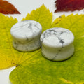 OOAK Howlite Stone Tunnels – 7/8" (22mm)