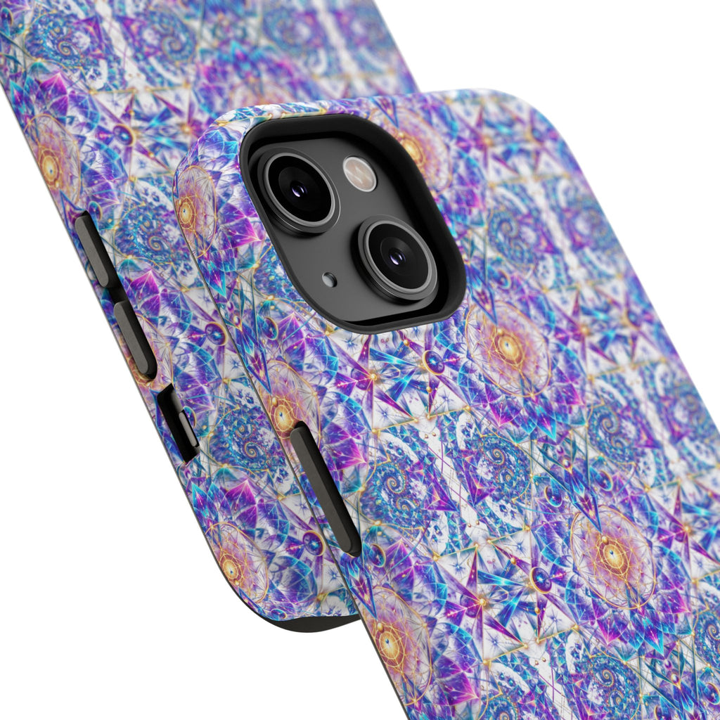 Geometric Pattern Phone Case — Protective Cosmic Art iPhone Cover
