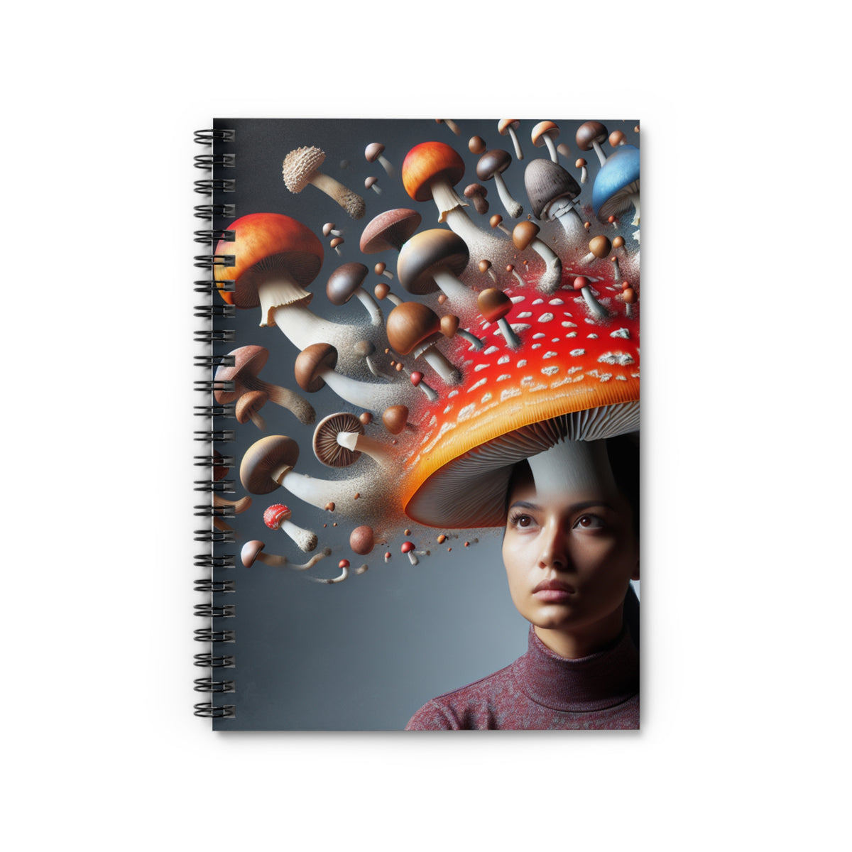 Expand You Mushroom Mind Spiral Notebook - Ruled Line