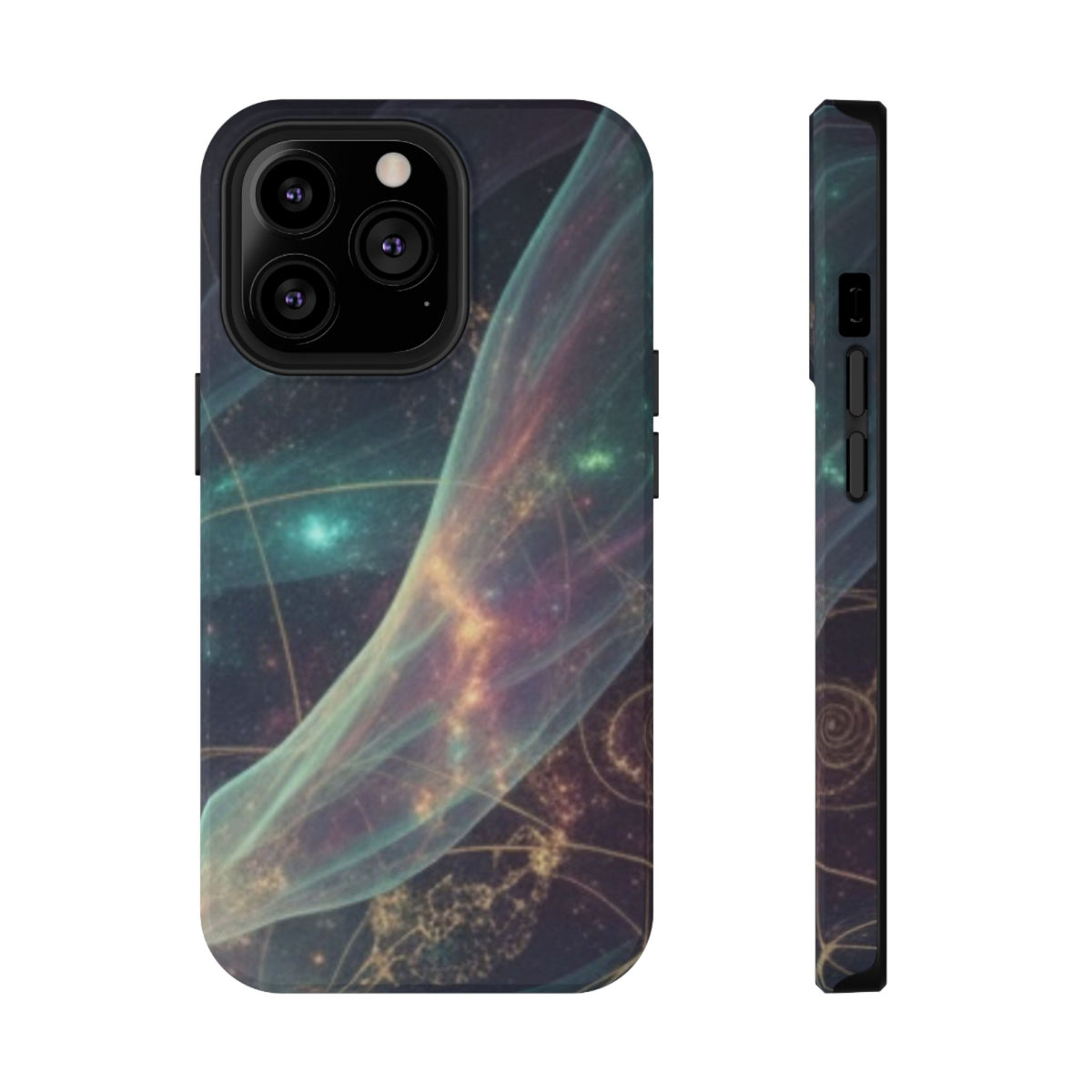 Galaxy Nebula Impact Phone Case — Protective Cosmic Art iPhone Cover