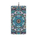 Geometric Mandala Winter Neck Gaiter — Blue Star Drawstring Face Mask