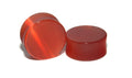 Blood Orange Cat's Eye Plugs – Double Flared Glass Gauges
