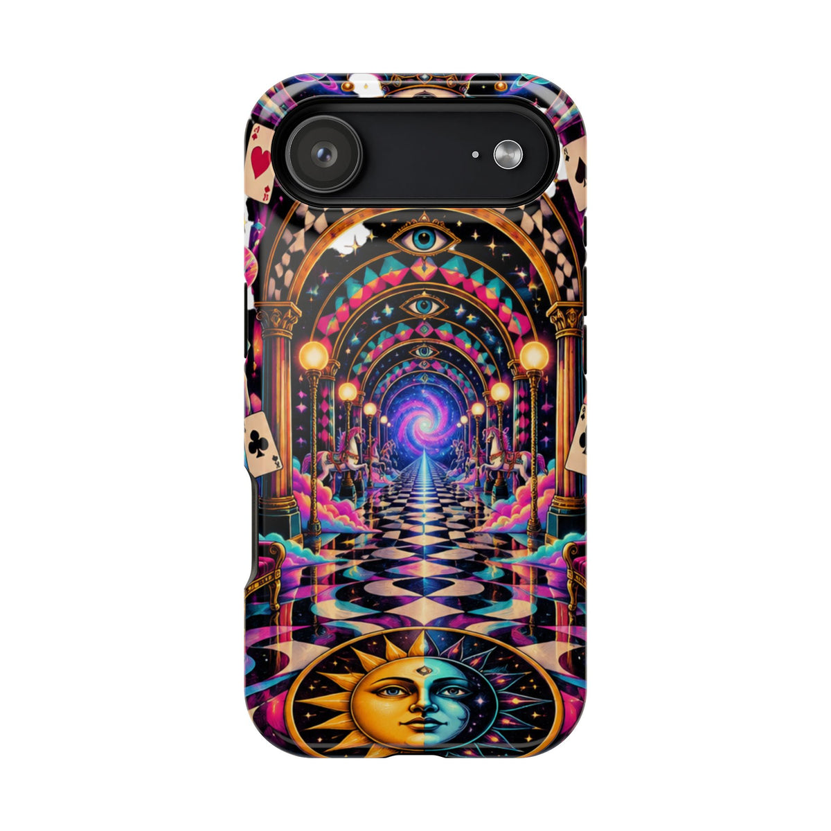 Psychedelic DMT Waiting Room Phone Case — Impact‑Resistant Protective Cover