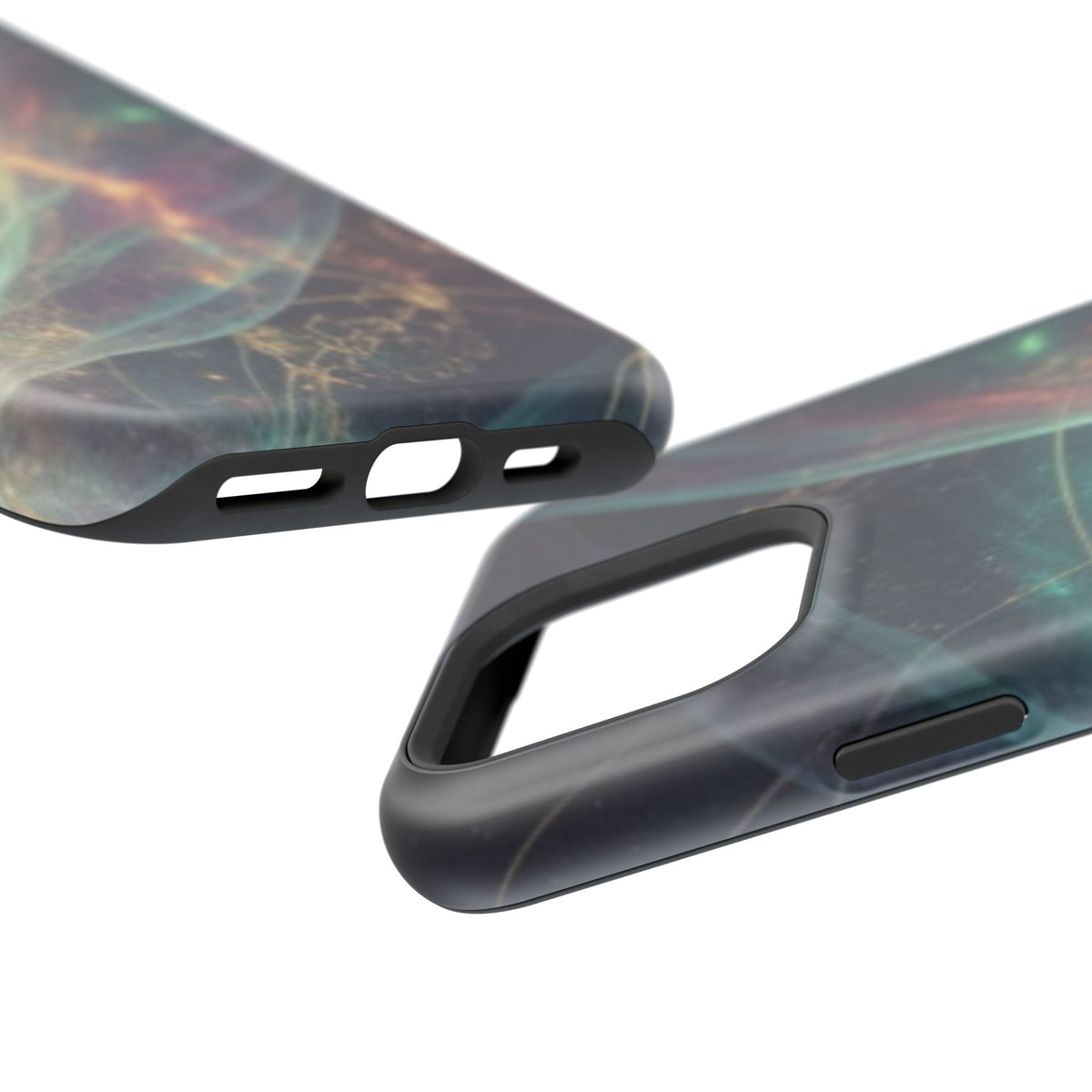 Galaxy Nebula Impact Phone Case — Protective Cosmic Art iPhone Cover