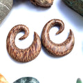Coconut Wood Thick Hoop Earrings – Limited Stock