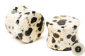 Dalmatian Jasper Plugs – Spotted Stone Ear Gauges