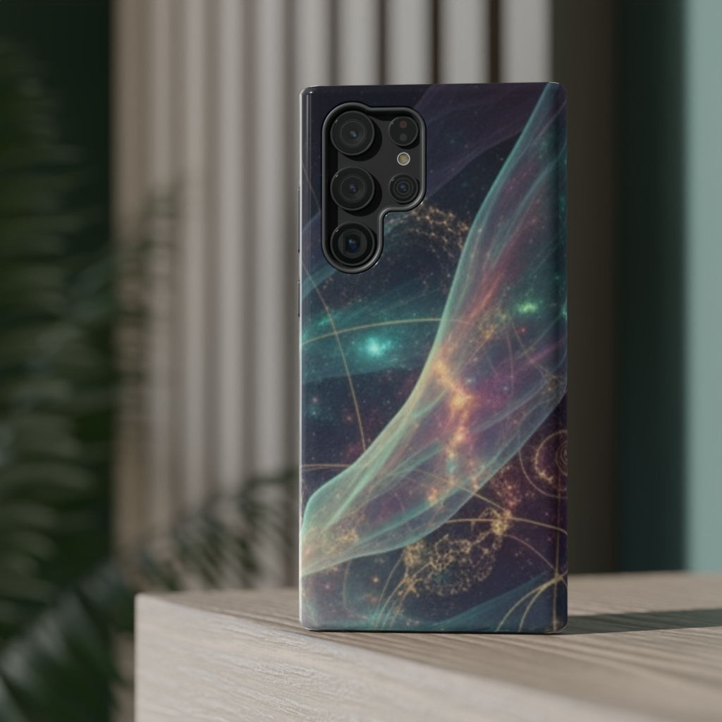 Galaxy Nebula Impact Phone Case — Protective Cosmic Art iPhone Cover