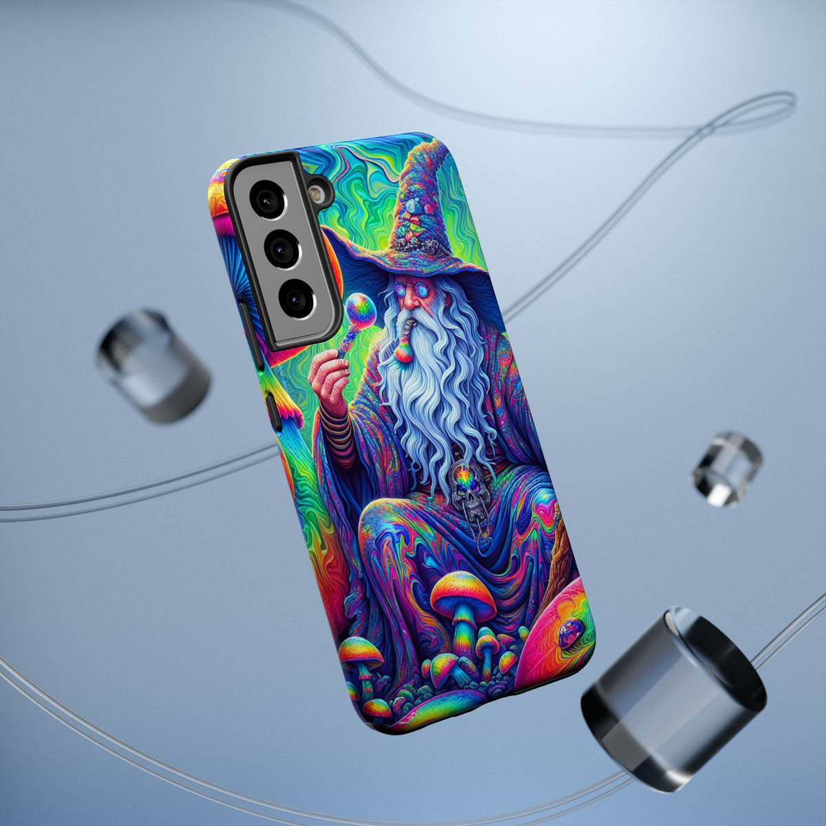 Psychedelic Wizard Phone Case — Impact‑Resistant Protective Cover