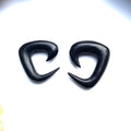 Ebony Wood Tri-Spiral Earrings – Organic Ear Gauges