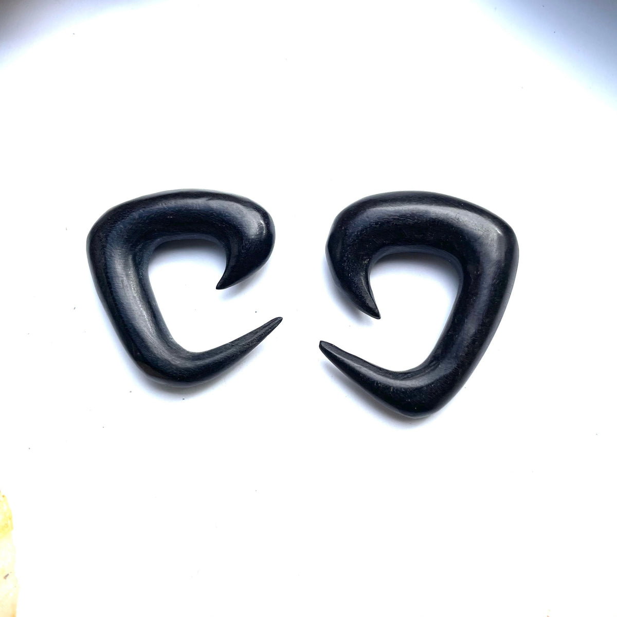 Ebony Wood Tri-Spiral Earrings – Organic Ear Gauges