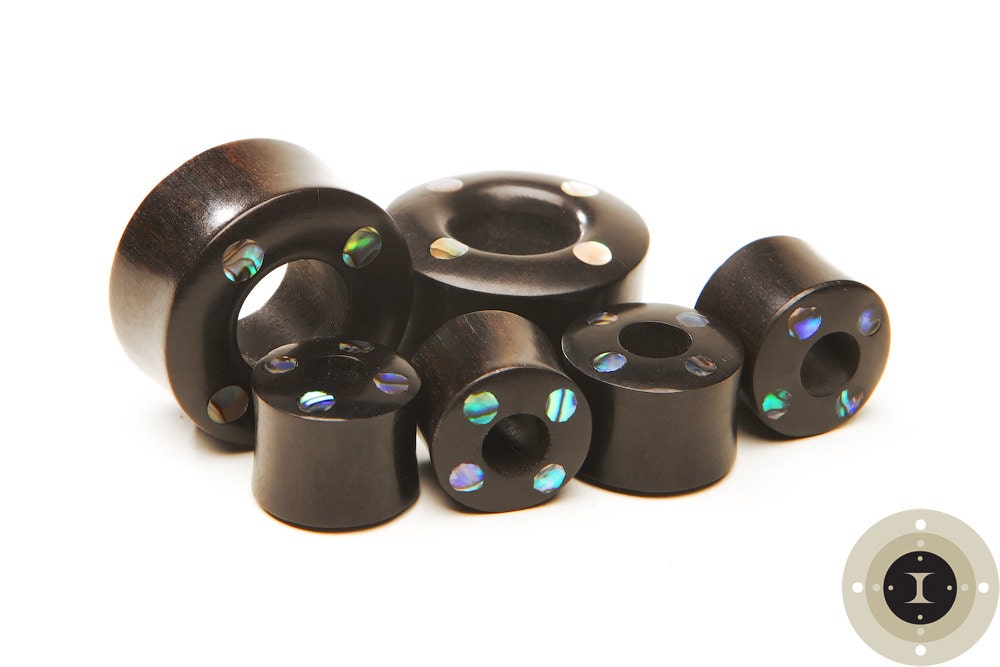 Ebony Wood Abalone Dot Inlay Eyelets – Limited Edition