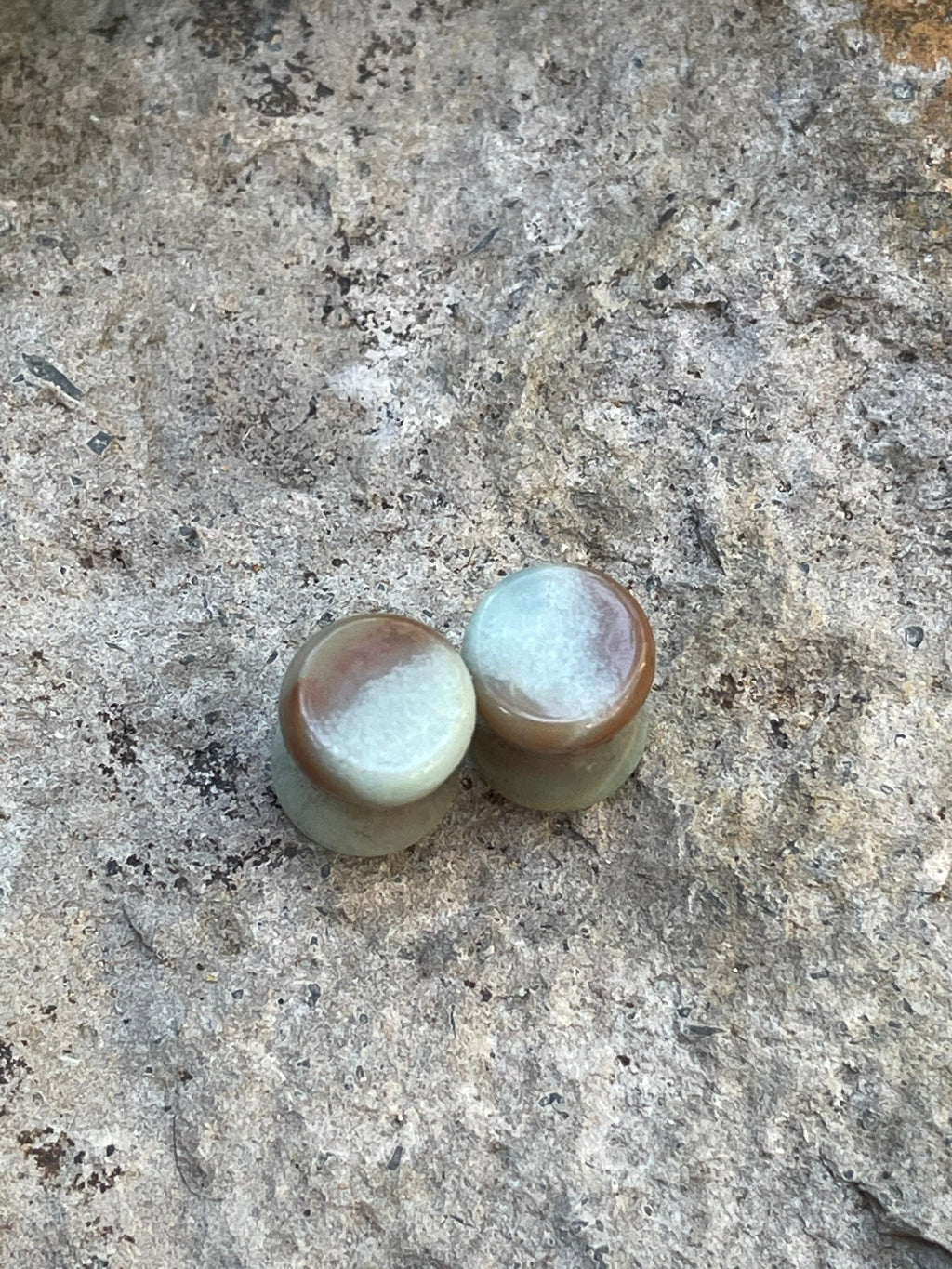 OOAK Multicolor Amazonite Plugs – 0g (8mm)