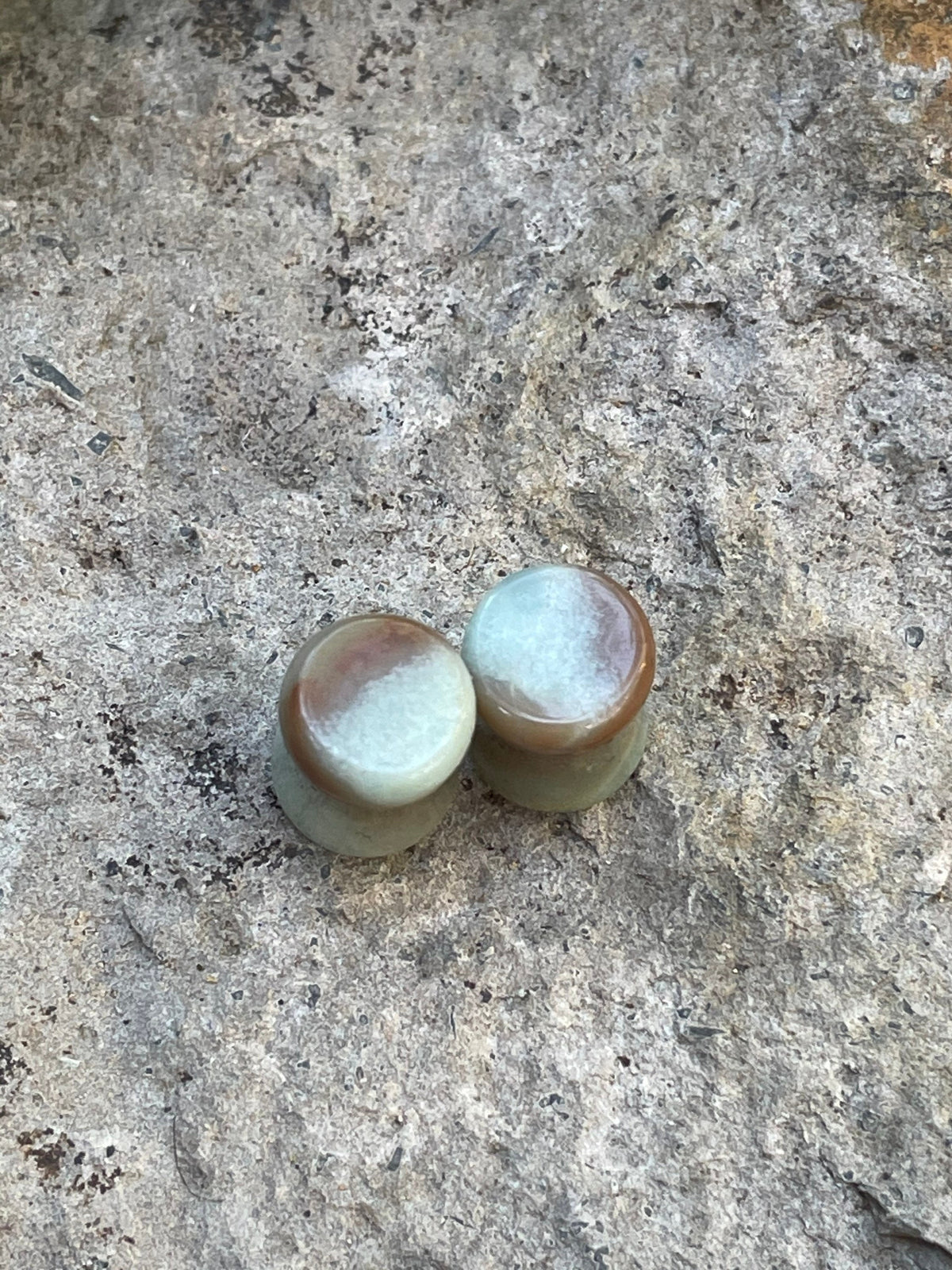 OOAK Multicolor Amazonite Plugs – 0g (8mm)