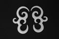 Hand-Carved Bone Earrings – 10g (2.5mm)